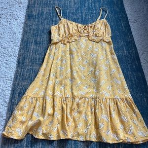 Yellow flower sundress